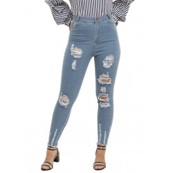 High Waist Ripped Denims!!